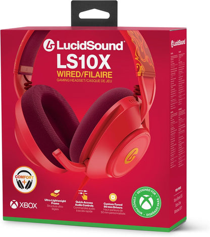 Powera - Lucidsound Ls10X Gen 2 Wired Gaming Headset For Xbox Series X - S - Red Blaze