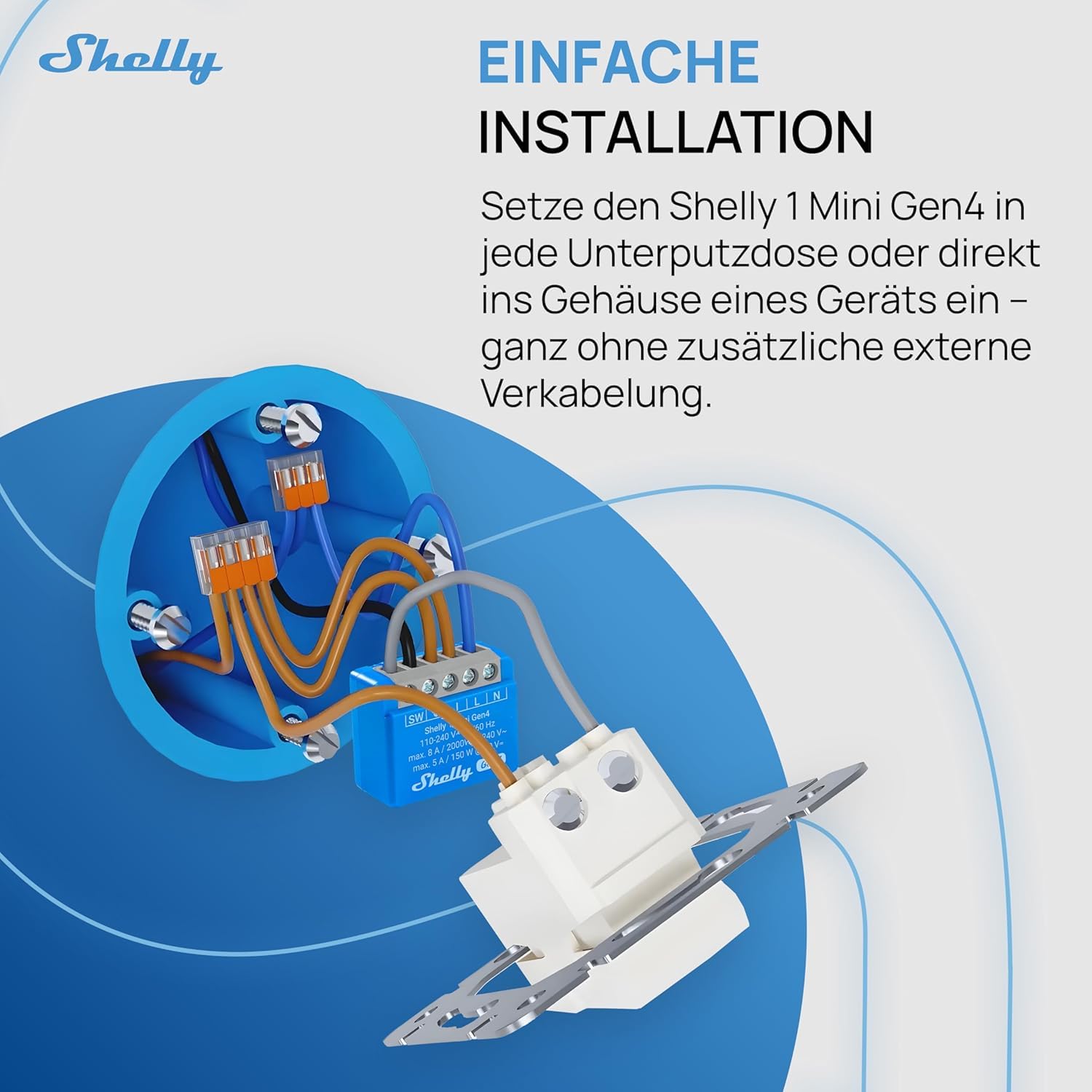 Smart Plug Shelly S4Sw-001X8Euu Bluetooth Wi-Fi Bluetooth 5.0