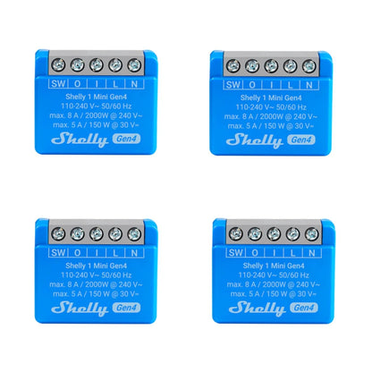 Smart Plug Shelly S4Sw-001X8Euu Bluetooth Wi-Fi Bluetooth 5.0