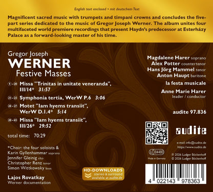 Gregor Joseph Werner: Festive Masses, Vol. 5