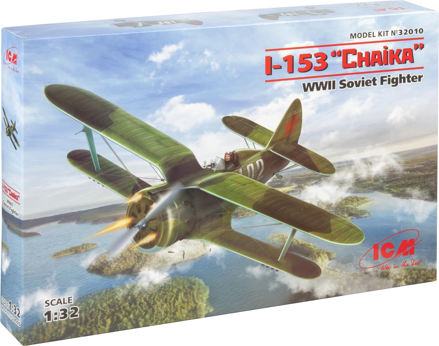 Modellbausatz I-153, WWII Soviet Fighter(100% New molds