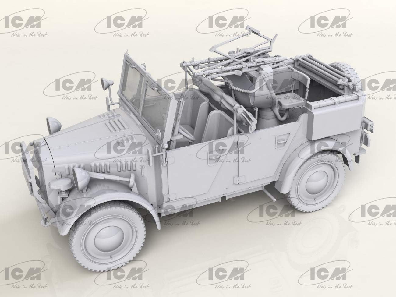 ICM 1:35 - le.gl.Einheitz-Pkw Kfz.4, WWII German AA Vehicle Model kit, ICM35584