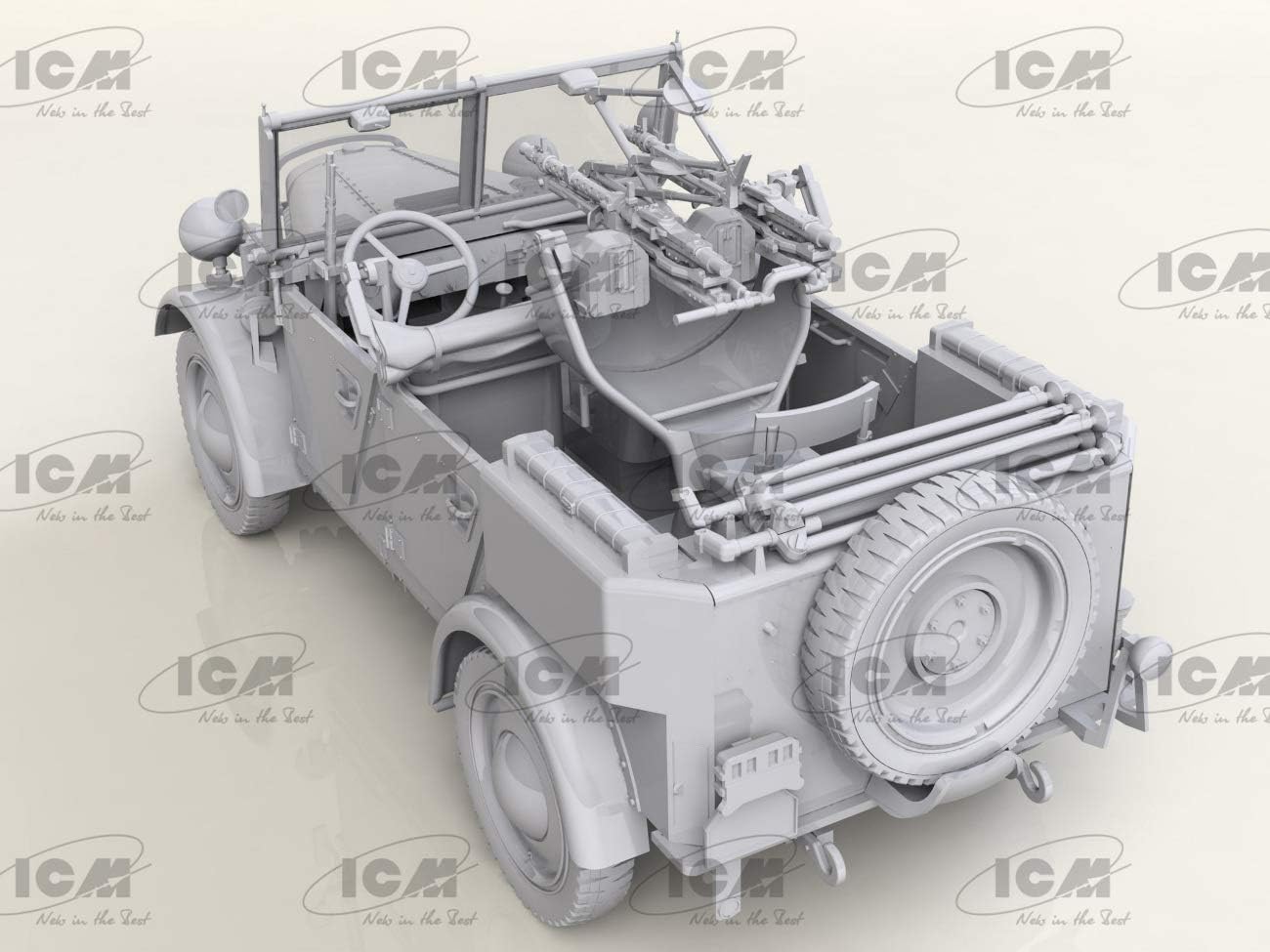 ICM 1:35 - le.gl.Einheitz-Pkw Kfz.4, WWII German AA Vehicle Model kit, ICM35584