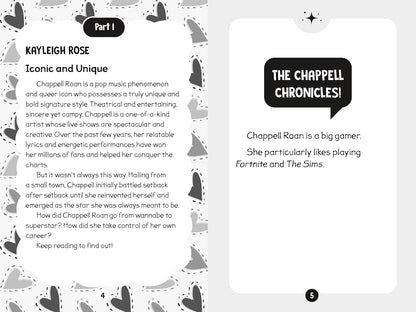 96 Facts About Chappell Roan: Quizzes, Quotes, Questions, and More! With Bonus Journal Pages for Writing!