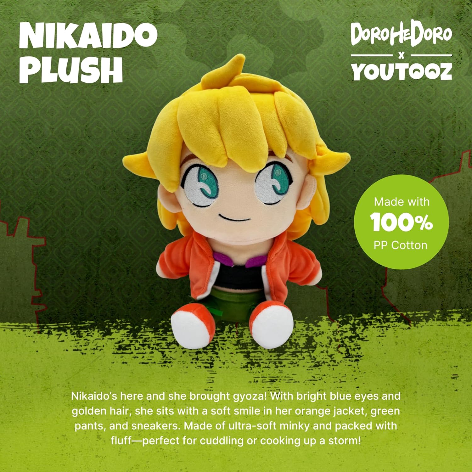 Youtooz Dorohedoro Nikaido 9" Plush - Anime Collectible Nikaido Plushie from Dorohedoro