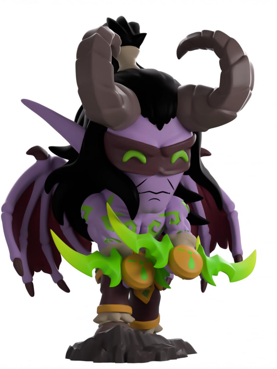 World of Warcraft - Statuetta in vinile Illidan Stormrage, 13 cm, Maestro degli Illidari