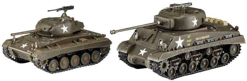 Hasegawa - 1/72 M4a3e Sherman En M24 Chaffee 2 Kits 30068