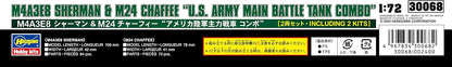 Hasegawa - 1/72 M4a3e Sherman En M24 Chaffee 2 Kits 30068