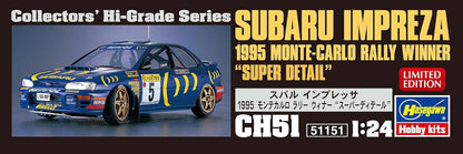 Hasegawa - 1/24 Subaru Impreza 1995 Monte Carlo Rally Ch51