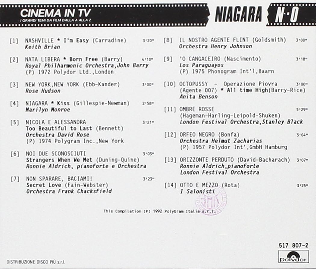 Cinema In Tv ``Niagara``