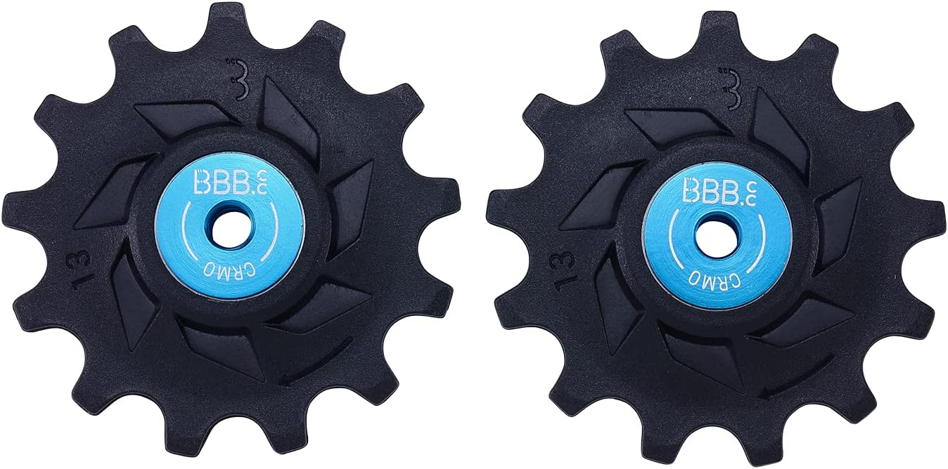 BBB Cycling Schaltrollen 13-Zähne Derailleur Pulley Hinten 12-Fach Jockey-Räder Roller Shimano Kompatibel für Rennrad Urban MTB Bicycle RollerBoys 13T BDP-09, Schwarz