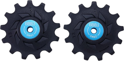 BBB Cycling Schaltrollen 13-Zähne Derailleur Pulley Hinten 12-Fach Jockey-Räder Roller Shimano Kompatibel für Rennrad Urban MTB Bicycle RollerBoys 13T BDP-09, Schwarz