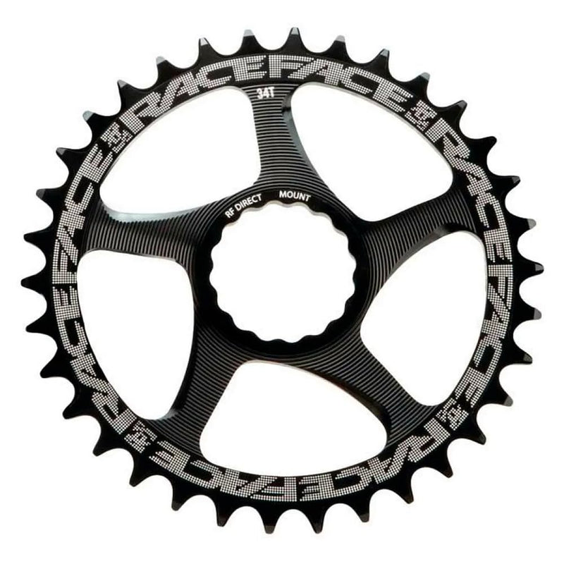 RACE_FACE Unisex-Adult Plateau Direct Mount-36t-noir Matte, Black, ONE Size