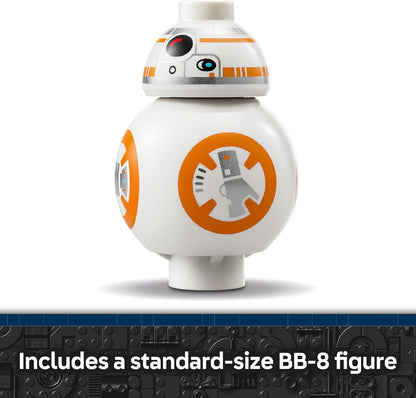 LEGO Star Wars 75452 BB-8 Astromech Droid Figure Model Kit - Building Toy w/a Spinning Head & Wheel - Bedroom Decor Idea - Gift for 10+ Year Old Boys, Girls & Fans