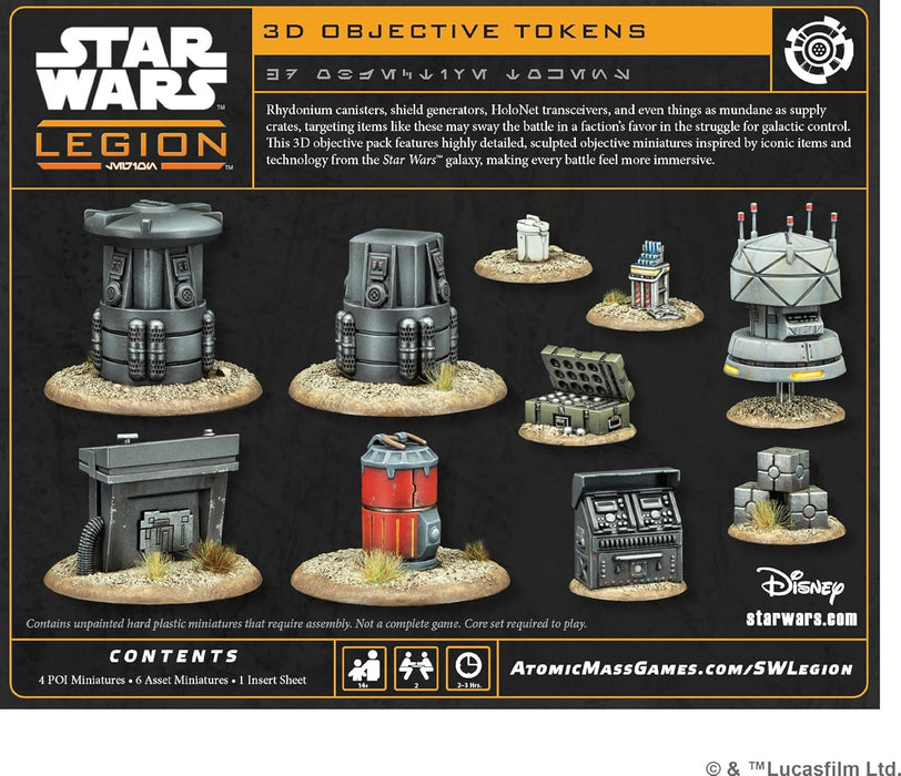 Asmodee | Star Wars: Legion - 3D Objective Tokens | Miniature Board Game Accessory | Ages 14+ | 2 Players | 90+ Minutes Playing Time