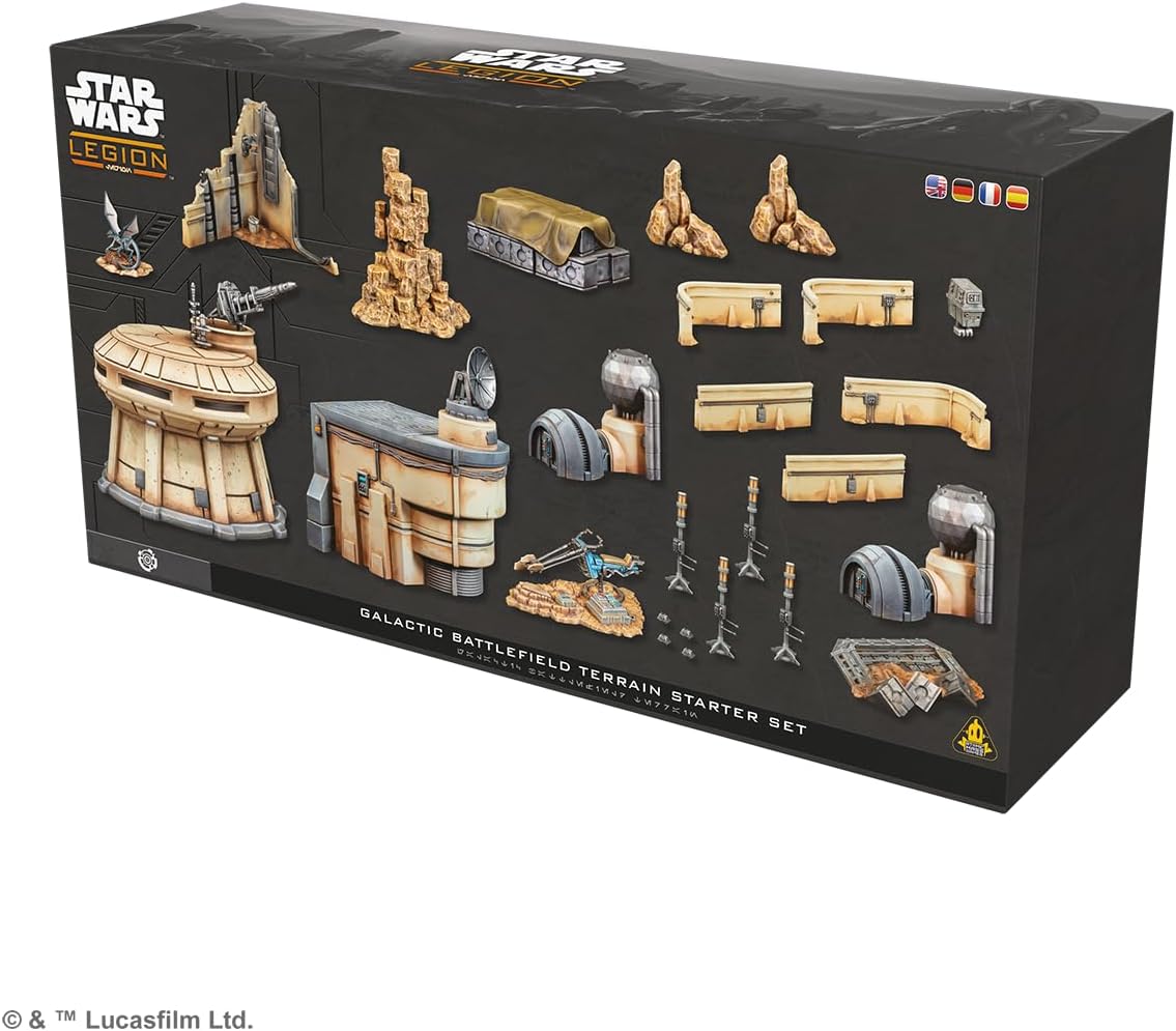 Asmodee | Star Wars Legion: Galactic Battlefield Terrain Starter Set | Miniatures Game Terrain | Ages 14+ | 2 Players | 90 Minutes Playing Time