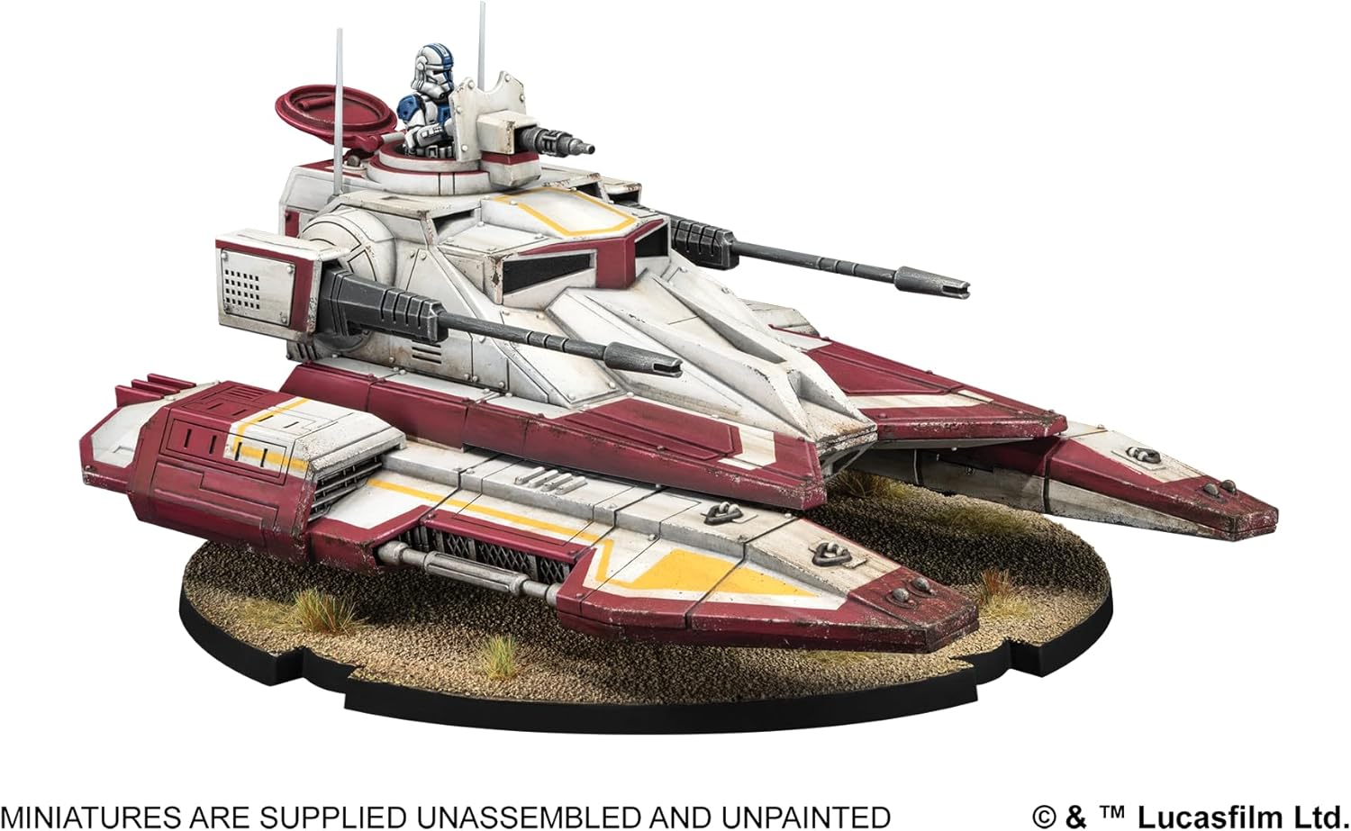 Asmodee | Star Wars Legion - TX-130 Saber Tank | Miniatures Tabletop Game | Ages 14+ | 2 Players | 3 Hours Playing Time
