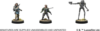 Asmodee | Star Wars Legion - Cassian Andor, Jyn Erso & K-2SO | Miniatures Tabletop Game | Ages 14+ | 2 Players | 3 Hours Playing Time