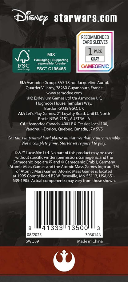 Asmodee | Star Wars Legion - Cassian Andor, Jyn Erso & K-2SO | Miniatures Tabletop Game | Ages 14+ | 2 Players | 3 Hours Playing Time