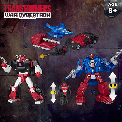 Transformers War for Cybertron WFC-S26 Autobot Alphastrike Counterforce 3-Pack of Converting Action Figures, Robot Toys for Ages 8+