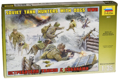 Soviet Tank Hunters With Dogs