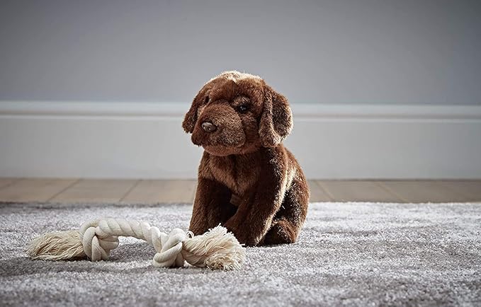 Living Nature Soft Toy - Chocolate Labrador Puppy (16cm), Brown