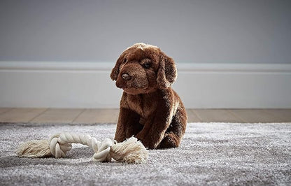 Living Nature Soft Toy - Chocolate Labrador Puppy (16cm), Brown