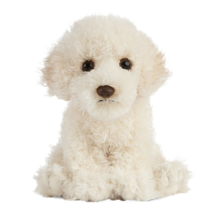Living Nature Labradoodle Puppy, Realistic Soft Cuddly Dog Toy, Naturli Eco-Friendly Plush, 16cm
