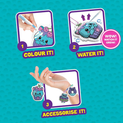 Foodie Squishy Sponge Art & Craft Kit for kids, Mess-Free Fun for Kids, Creative Activity, Gifts for Ages 4,5,6,7,8