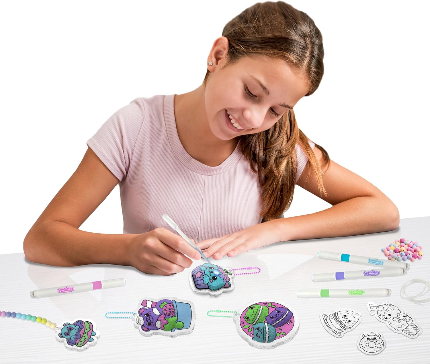 Foodie Squishy Sponge Art & Craft Kit for kids, Mess-Free Fun for Kids, Creative Activity, Gifts for Ages 4,5,6,7,8