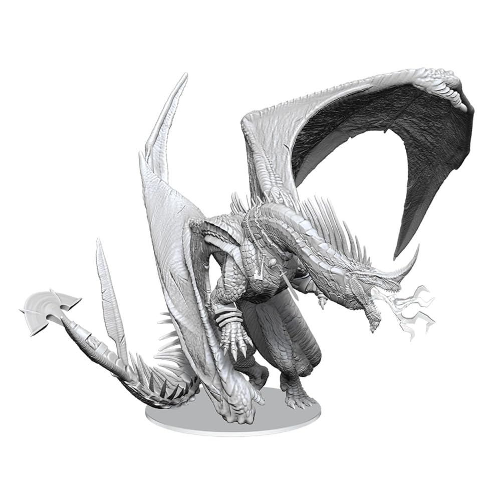D&D Nolzur`S Marvelous Miniatures Unpainted Miniatures Ancient Blue Dragon 20 Cm