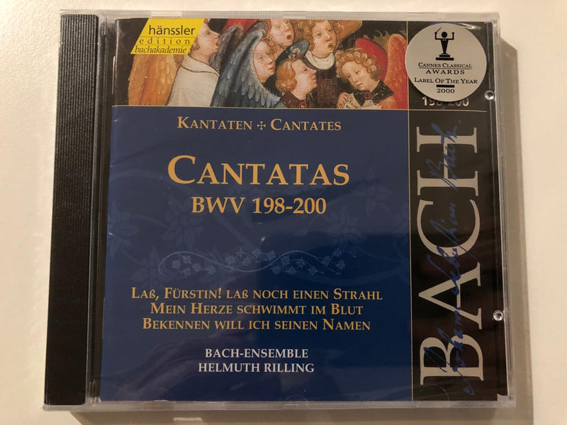 Cantatas Nos. 198 - 200 (Rilling, Stuttgart Bach Collegium)
