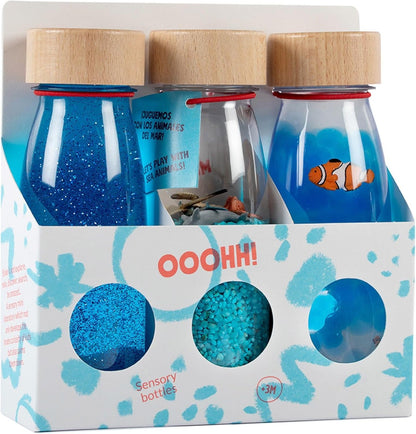 Drie Sensorische Flessen - Set Oceaan (Serenity)