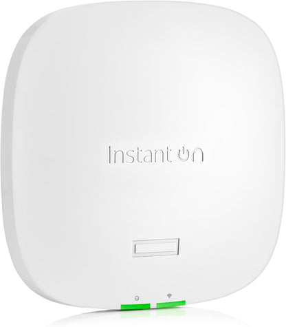 HPE Networking Instant On Access Point AP32 2x2 WiFi 6E Indoor Wireless Access Point | Secure, Tri-Band, Future Ready | Power Source Included | RW rest-of-world Model (S1T29A
