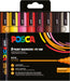 Uni-Ball 182549 - POSCA Marker Set, 8 acrylstiften PC-5M, permanente marker 1,8-2,5 mm ronde punt