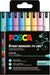 Posca - Soft Colors, Extra Fine Tip Pen, 8 Pc (401673)
