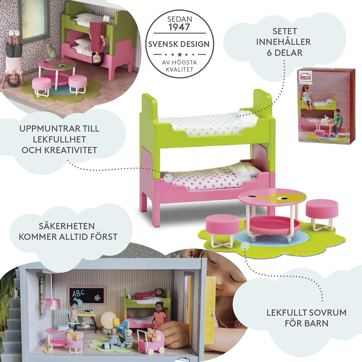 Lundby - Children`S Room Set (18248)