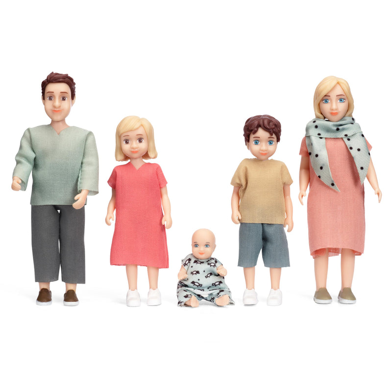 Lundby Poppen voor poppenhuis familie - poppenfamilie Charlie - buigpoppen - accessoires en figuren - schaal 1:18