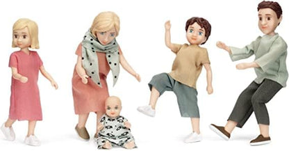Lundby - Family Mom, Dad, 2 Children & 1 Baby (18036)