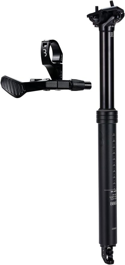 BBB Cycling Adjustable Seatpost With Remote Lever And Cable Set Suitable for E-bike, Road Bike, MTB, Touring and Urban Bicycles | LiftPost Dropper BSP-51