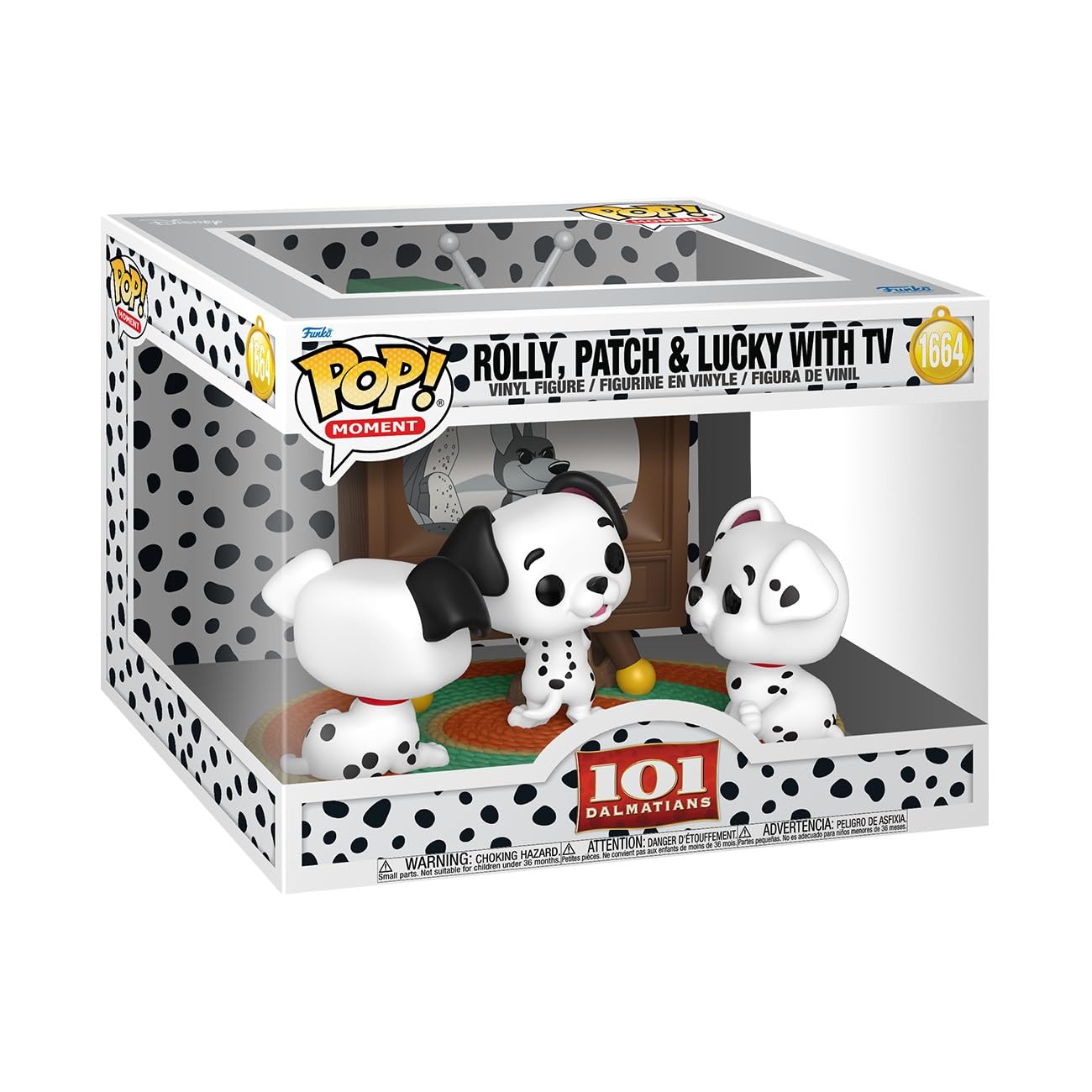 Funko Pop! Moments: 101 Dalmatians - Puppies - 101 Dalmatiner - Vinyl-Sammelfigur - Geschenkidee - Offizielle Handelswaren - Spielzeug Für Kinder und Erwachsene - Cartoon Fans