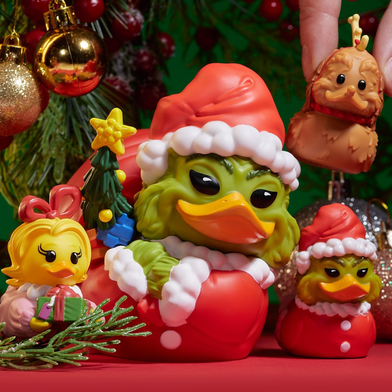 TUBBZ First Edition: The Grinch - Santa Outfit Grinch Cosplaying Rubber Duck Vinyl Figure