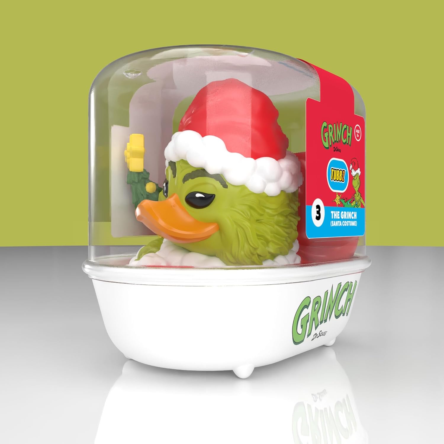 TUBBZ First Edition: The Grinch - Santa Outfit Grinch Cosplaying Rubber Duck Vinyl Figure