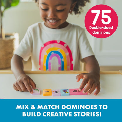Learning Resources Dominós de Contar Historias – Juego Educativo de Lenguaje con 75 Piezas – Desarrollo de Vocabulario y Creatividad – Niños 3–5 Años – Regalo Educativo para Niños