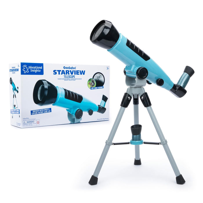 Learning Resources GeoSafari Starview Telescope, Ages 7+, Kids Telescope for Astronomy, STEM Science Toy with 10x & 50x Magnification