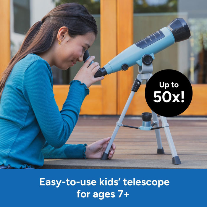 Learning Resources GeoSafari Starview Telescope, Ages 7+, Kids Telescope for Astronomy, STEM Science Toy with 10x & 50x Magnification