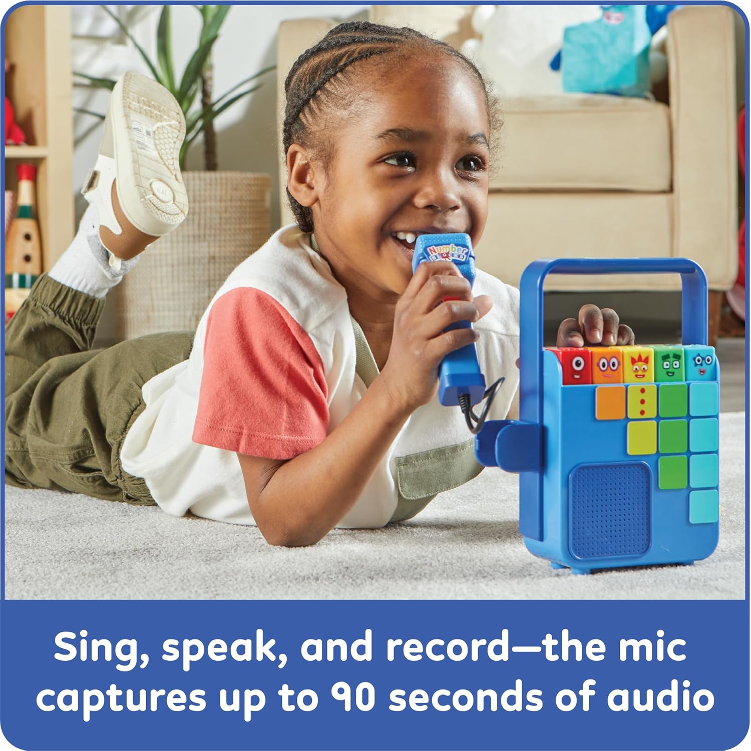 Learning Resources Numberblocks Sing and Record Music Player, Ages 3+, Educational Musical Toy with Microphone, Songs, Counting & Early Maths Fun