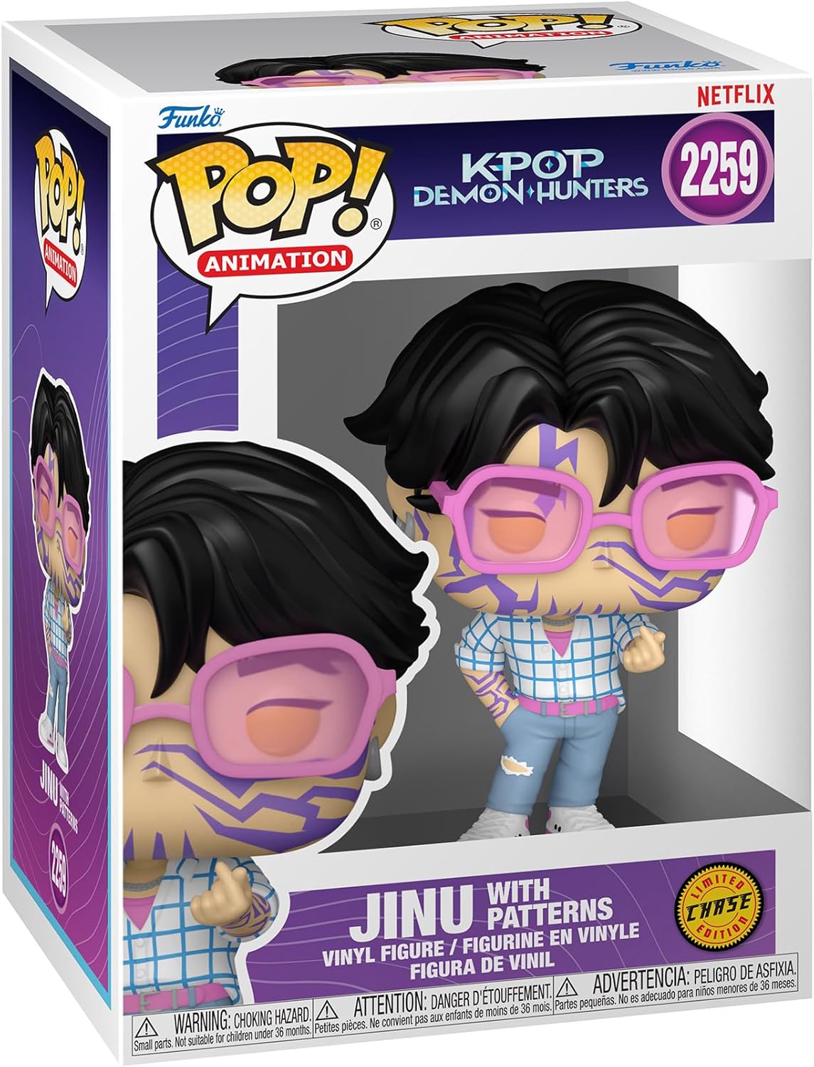 Funko Pop Animation: KPop Demon Hunters - Jinu - 1-6 Odds for Rare Chase Variant - Collectable Vinyl Figure - Gift Idea - Official Merchandise - Toys for Kids and Adults