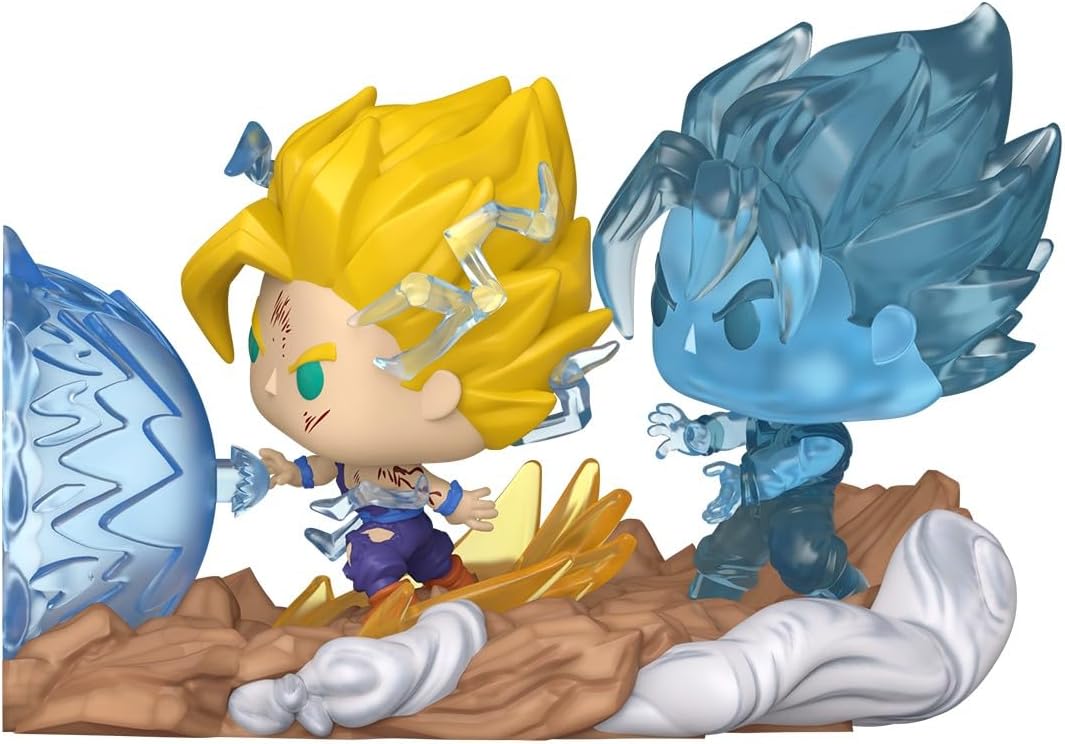 Funko POP! Moment: Dragon Ball Z - Gohan - Father Son Kamehameha - vs. Perfect Dell - Build a Scene - Collectable Vinyl Figure - Gift Idea - Official Merchandise - Toys For Kids & Adults