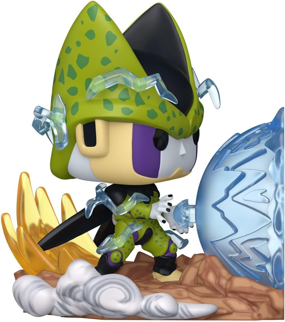Funko POP! Deluxe: Dragon Ball Z - Perfect Cell - vs. Gohan - Build a Scene - Collectable Vinyl Figure - Gift Idea - Official Merchandise - Toys For Kids & Adults - Model Figure for Collectors